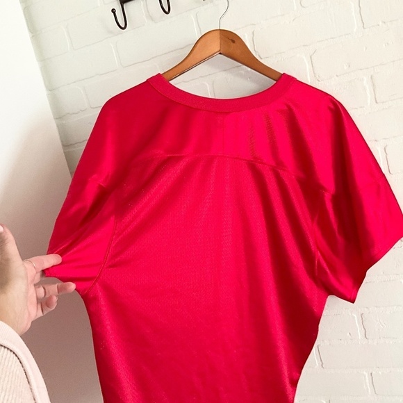 Nike Men’s Jersey Football Speed NFL Solid Red Size L Blokecore A05149-657 Flaw - Picture 10 of 11